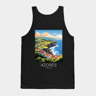 A Pop Art Travel Print of Azores - Portugal Tank Top